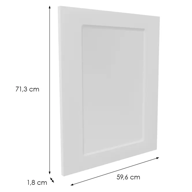 Előlap szekrény Luxeo F15-D60FZW keret white,2