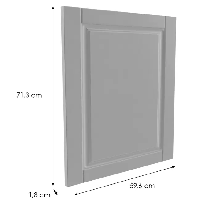 Előlap szekrény Luxeo F13-D60FZW hampton grey,2