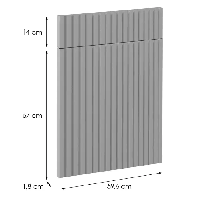 Előlap szekrény Luxeo F14-D60S1-AX ryfla grey