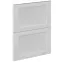 Előlap szekrény Luxeo F15-D60S2_D60S2+1_D60IN-AX keret white