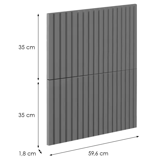 Előlap szekrény Luxeo F14-D60S2_D60S2+1_D60IN-AX ryfla dark grey,2