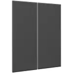 Előlap szekrény Luxeo F16-D80_D80Z vékony keret dark grey