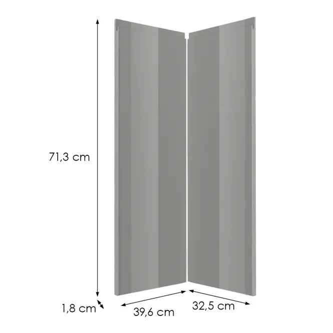 Előlap szekrény Luxeo F02-D90N grey lak