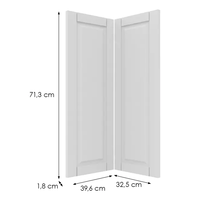 Előlap szekrény Luxeo F13-D90N hampton white,2