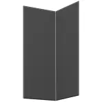 Előlap szekrény Luxeo F16-D90N vékony keret dark grey