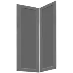 Előlap szekrény Luxeo F15-D90N keret dark grey