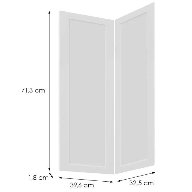 Előlap szekrény Luxeo F15-D90N keret white,2