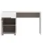 Íróasztal Linate típus 80 1D-1S fehér alpesi/trüffel/mdf fehér L,3