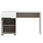 Íróasztal Linate típus 80 1D-1S fehér alpesi/trüffel/mdf fehér L,3