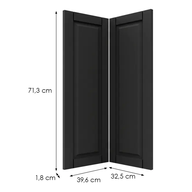 Előlap szekrény Luxeo F13-D90N hampton black,2