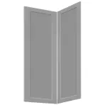 Előlap szekrény Luxeo F15-D90N keret grey