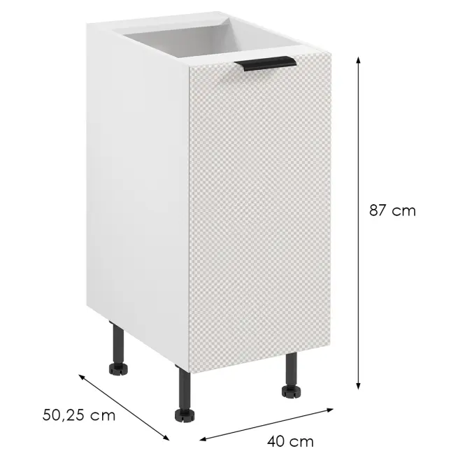 Korpusz Luxeo K04-D40 white,2