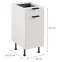 Korpusz Luxeo K04-D40S1-AX white,2