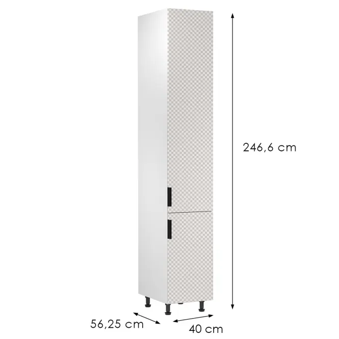 Korpusz Luxeo K04-D40SPWN white,2