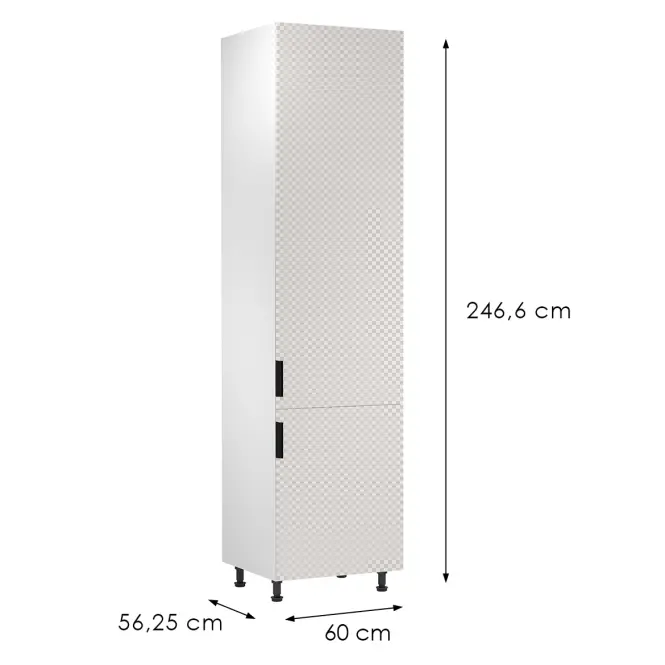 Korpusz Luxeo K04-D60RWN white,2