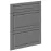 Előlap szekrény Luxeo F13-D60S3-AX hampton dark grey