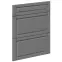 Előlap szekrény Luxeo F13-D60S3-AX hampton dark grey