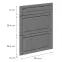 Előlap szekrény Luxeo F13-D60S3-AX hampton dark grey,2