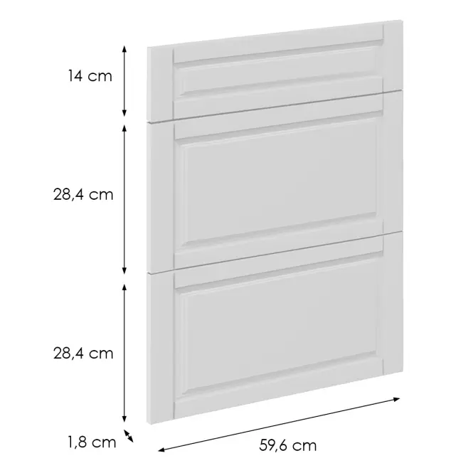 Előlap szekrény Luxeo F13-D60S3-AX hampton white,2
