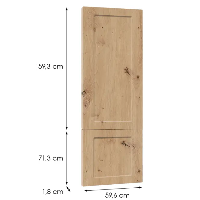 Előlap szekrény Luxeo F15-D60T-AX keret tölgy,2
