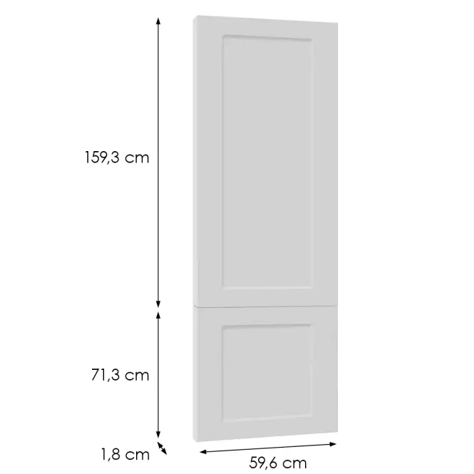 Előlap szekrény Luxeo F15-D60T-AX keret white