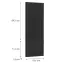 Előlap szekrény Luxeo F14-D60T-AX ryfla black,2