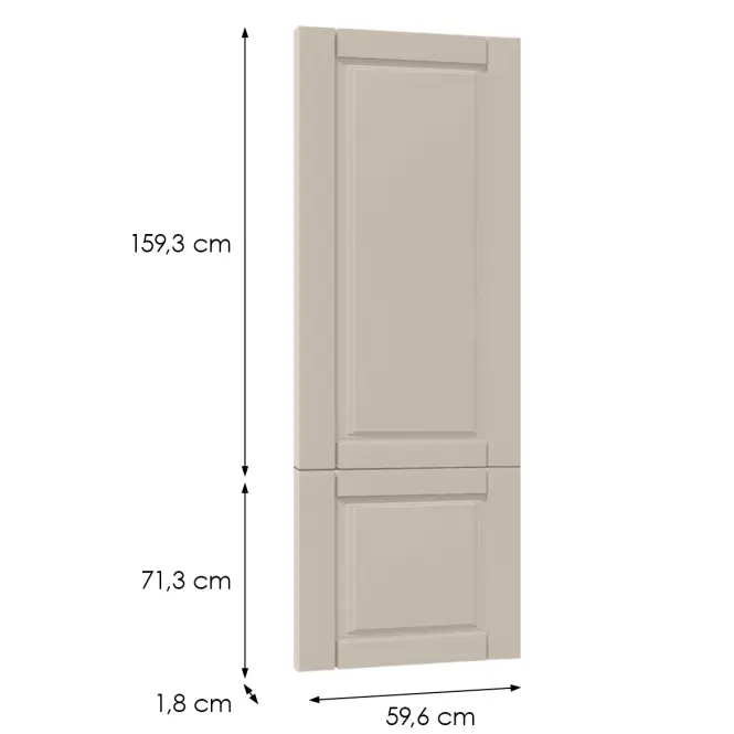 Előlap szekrény Luxeo F13-D60T-AX hampton kasmír,2