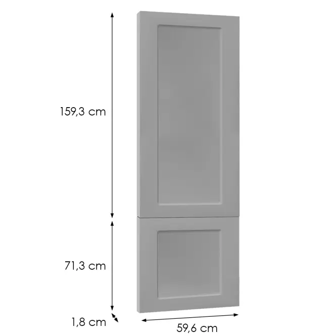 Előlap szekrény Luxeo F15-D60T-AX keret grey