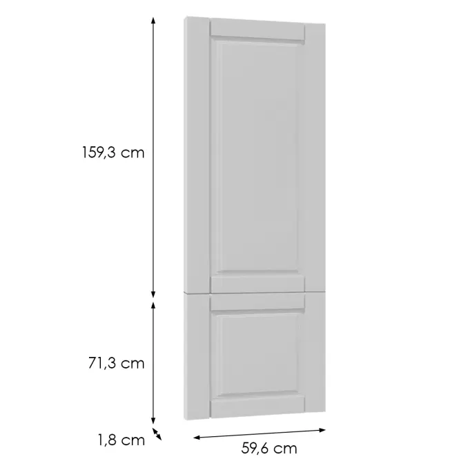 Előlap szekrény Luxeo F13-D60T-AX hampton white,2