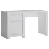 Íróasztal Novi NVIB01 1D1S fehér alpin/pvc fehér szupermat