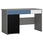 Íróasztal Laser LASB01B 1D2S platina szürke/fekete gyöngy/fehér alpesi