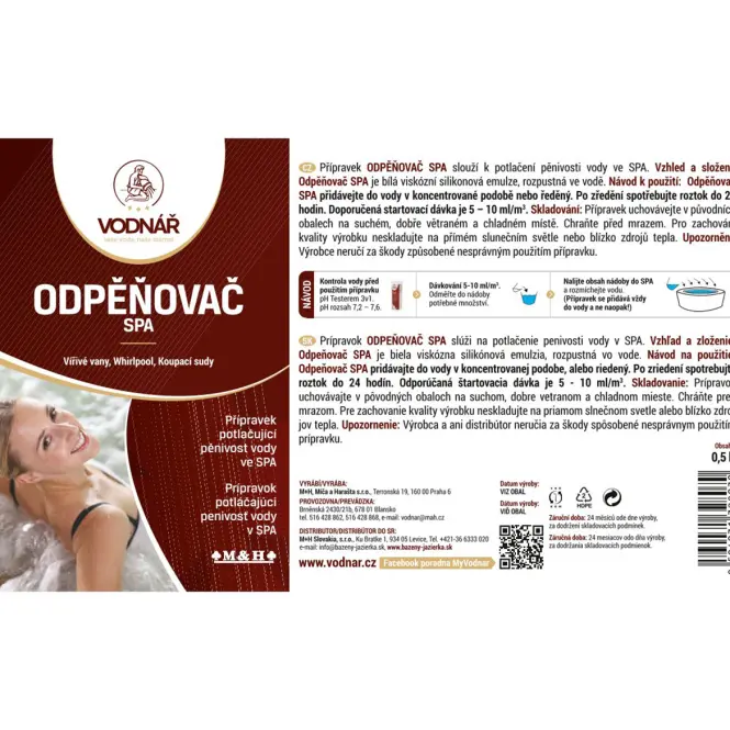 Vodnar SPA tisztító 0,5l