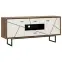 Komód Brolo BROK01 2D2S tölgy catania/fekete gyöngy/mdf fehér HG