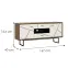 Komód Brolo BROK01 2D2S tölgy catania/fekete gyöngy/mdf fehér HG,2