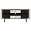 Komód Brolo BROK01 2D2S tölgy catania/fekete gyöngy/mdf fehér HG,3