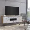 Komód Brolo BROK01 2D2S tölgy catania/fekete gyöngy/mdf fehér HG,4