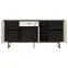 Komód Brolo BROK06 3D1S tölgy catania/fekete gyöngy/mdf fehér HG,4