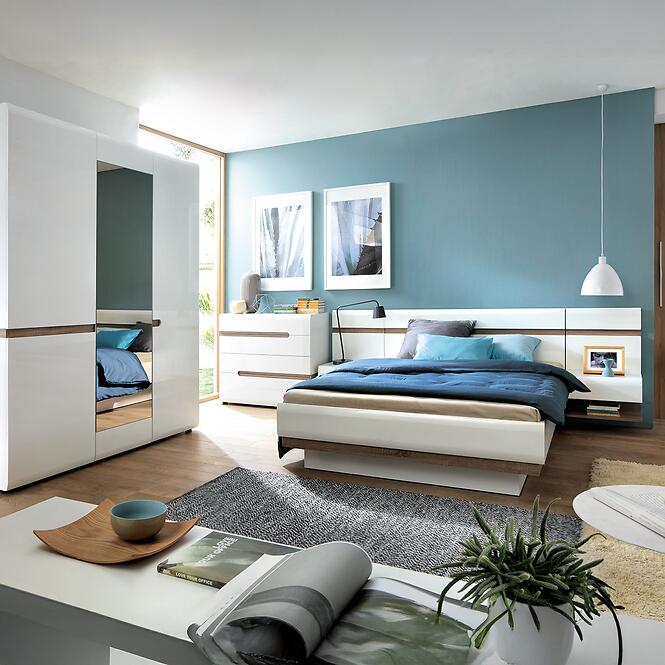 Komód Linate típus 35 2D-1S fehér alpesi/szarvasgomba/mdf fehér L,4