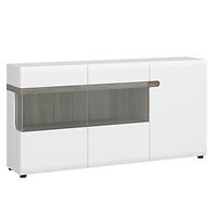 Komód Linate típus 42 3D sz fehér alpesi/szarvasgomba/mdf fehér L