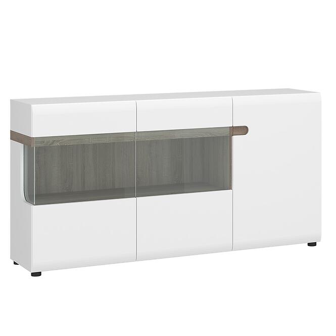 Komód Linate típus 42 3D sz fehér alpesi/szarvasgomba/mdf fehér L