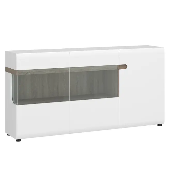 Komód Linate típus 42 3D sz fehér alpesi/szarvasgomba/mdf fehér L
