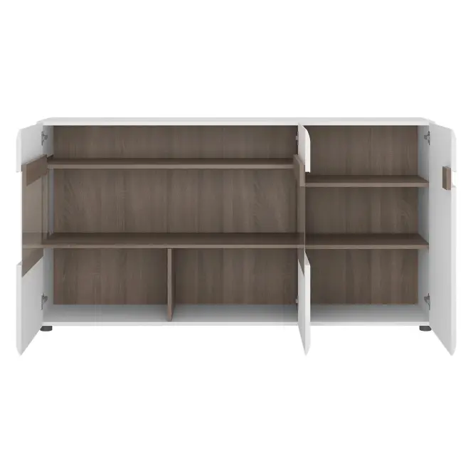 Komód Linate típus 42 3D sz fehér alpesi/szarvasgomba/mdf fehér L