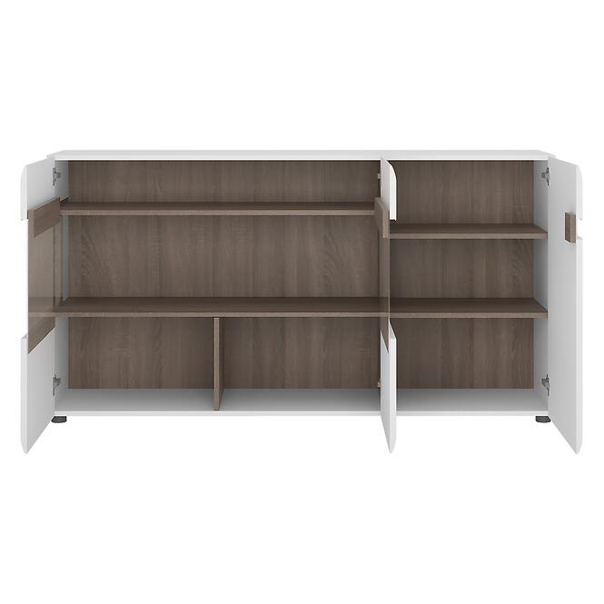Komód Linate típus 42 3D sz fehér alpesi/szarvasgomba/mdf fehér L