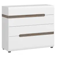 Komód Linate típus 44 4S fehér alpesi/szarvasgomba/mdf fehér L