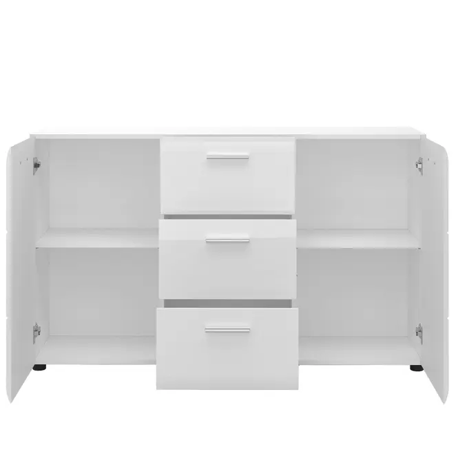 Komód Merano MEOK01 2D3S fehér alpesi/PVC fehér L