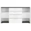 Komód Venezia VENK01 2D4S fehér alpesi/tölgy vicenza fekete/mdf fehér L,3
