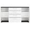 Komód Venezia VENK01 2D4S fehér alpesi/tölgy vicenza fekete/mdf fehér L,3
