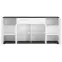 Komód Venezia VENK02 4D2S fehér alpesi/tölgy vicenza fekete/mdf fehér L,3