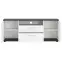 Komód RTV Venezia VENF01 2D2S fehér alpesi/tölgy vicenza fekete/mdf fehér L,3