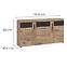 Komód Grano GRNK01 3D1S tölgy viking/pvc tölgy viking/pvc szürke terület,2